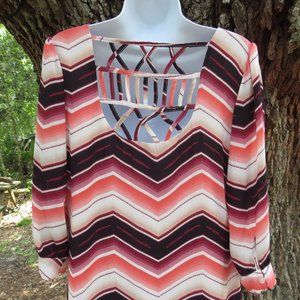 Heartsoul Med Womans Aztec Open Back dress